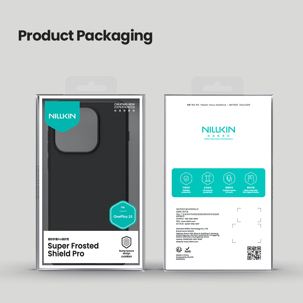 Nilkin® Slim Matte Series case for OnePlus 15 (1+15), Shockproof and Scratch-Resistant, Lightweight Case for (Black, 1+15)