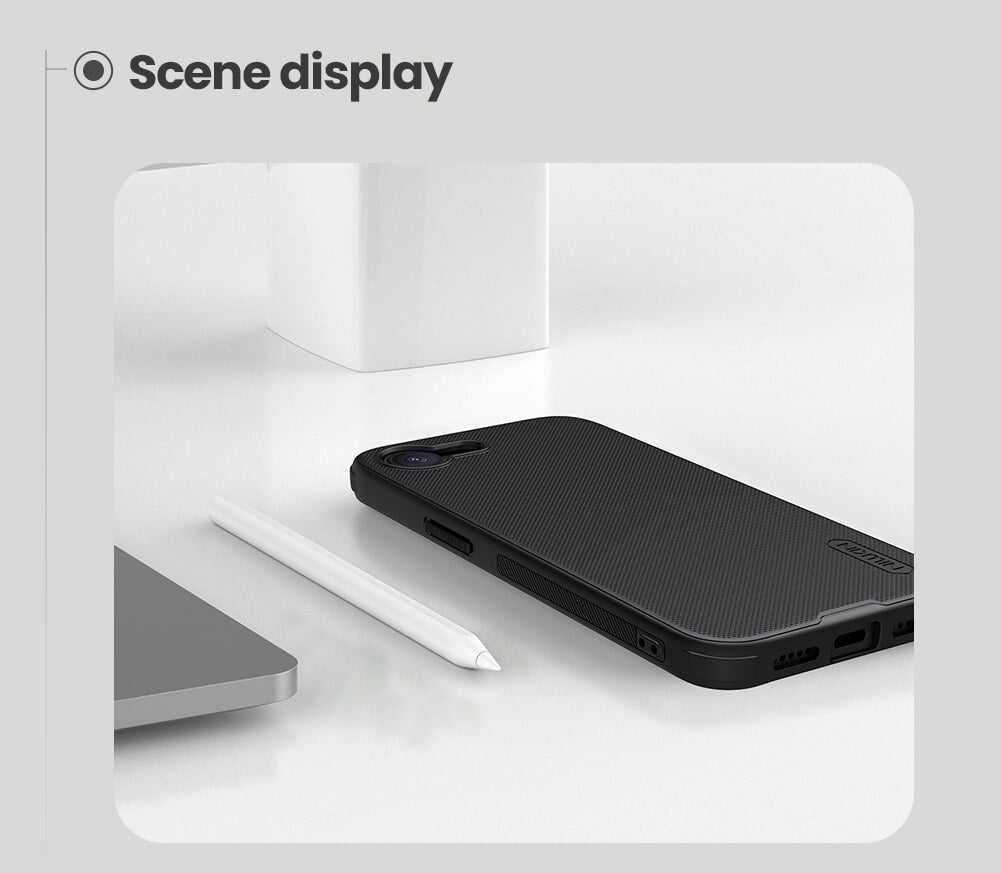 Nillkin® Slim Matte Series Case For iPhone 16E - (logo cut) Black