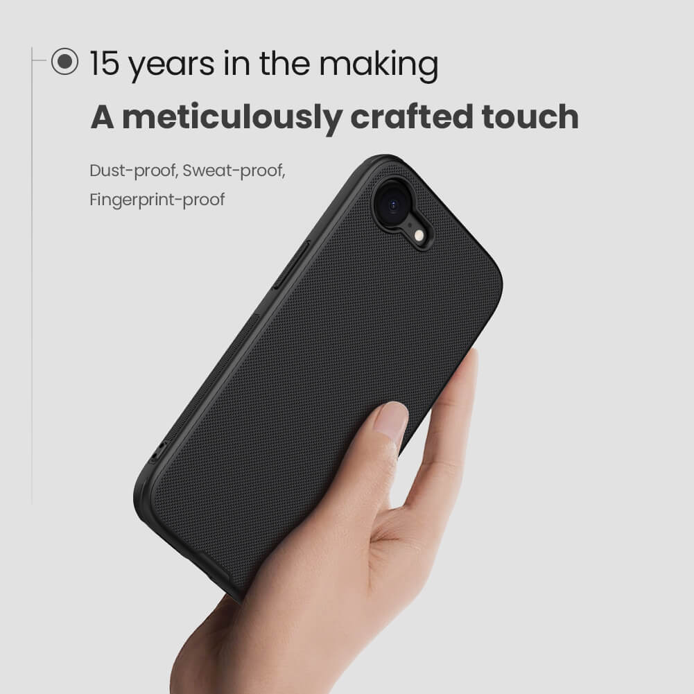 Nillkin® Slim Matte Series Case For iPhone 16E - (logo cut) Black