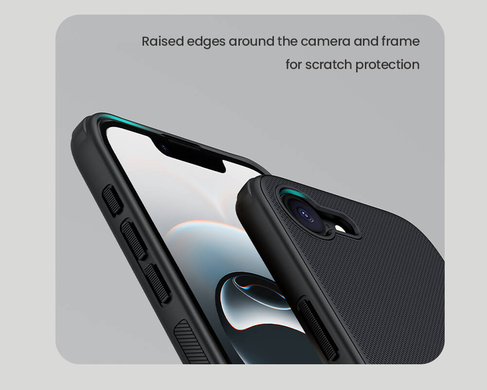 Nillkin® Slim Matte Series Case For iPhone 16E - (logo cut) Black