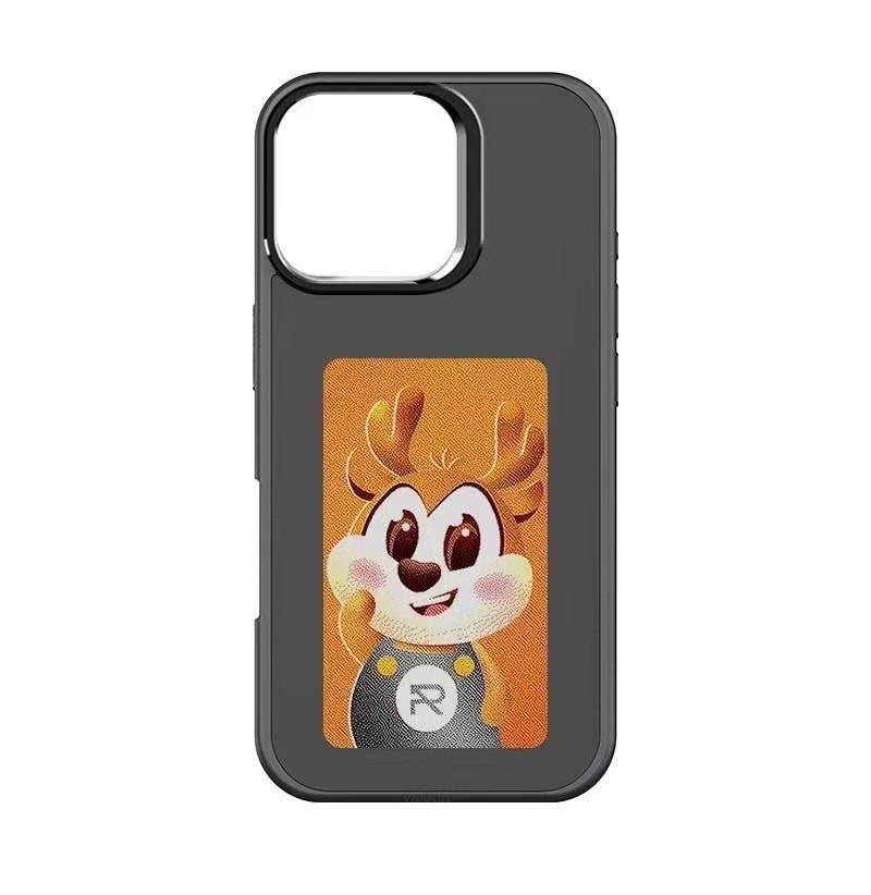 iPhone Series, Smart NFC Ink Screen Phone Case, Long-Lasting Imaging Display DIY Photo, Slim Shockproof Anti-Scratch Protective Cover