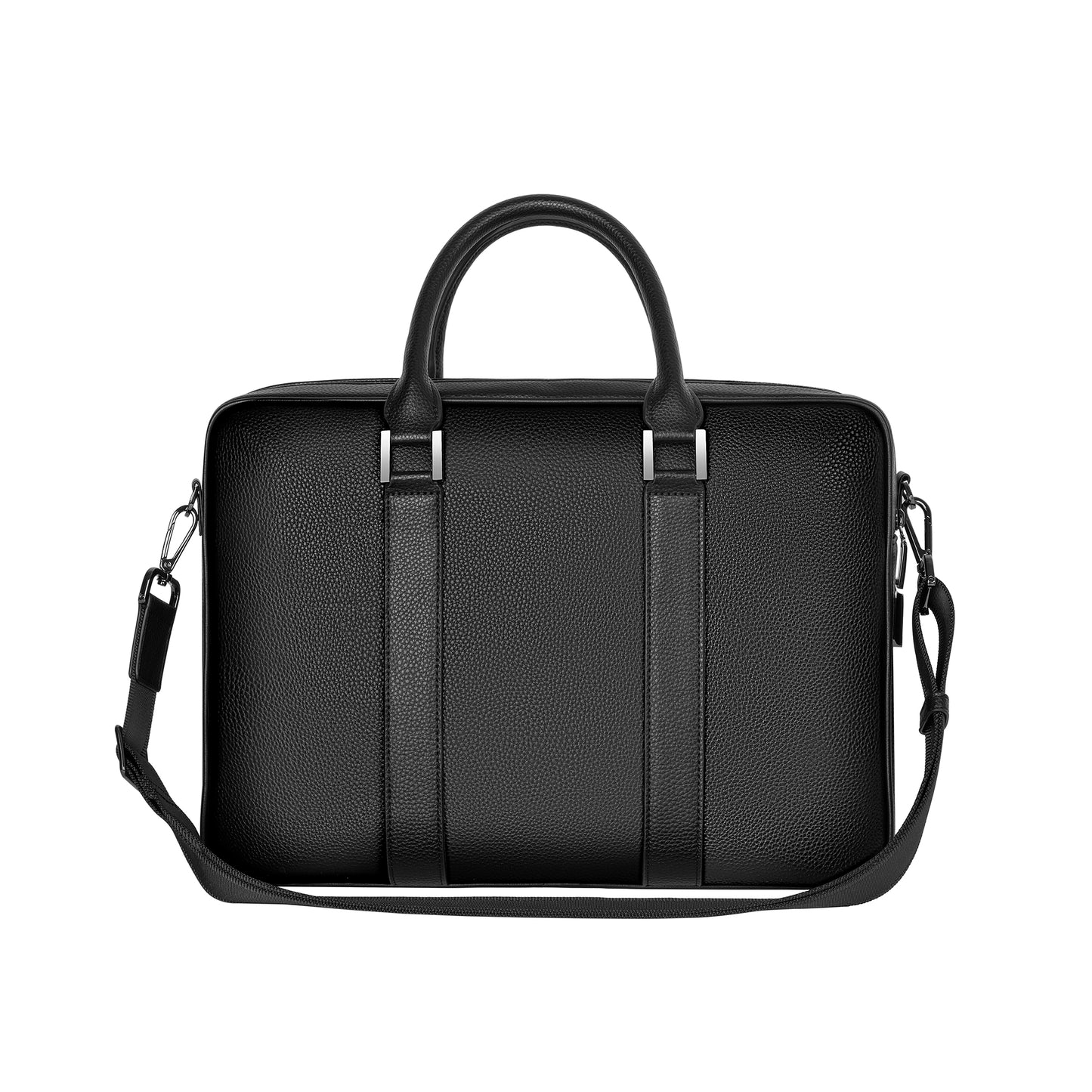 Anti Theft Master fingerprint Lock Briefcase PU Leather Laptop Carrying Bag