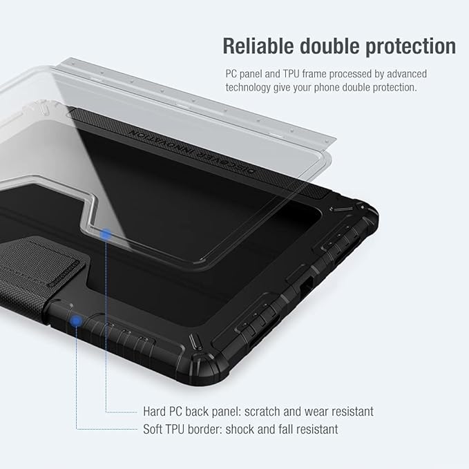 Nillkin® Bumper Case for Apple iPad Air 4/5, Pro 11" 2022/21 /20, iPad Air 10.9" 2020- Black