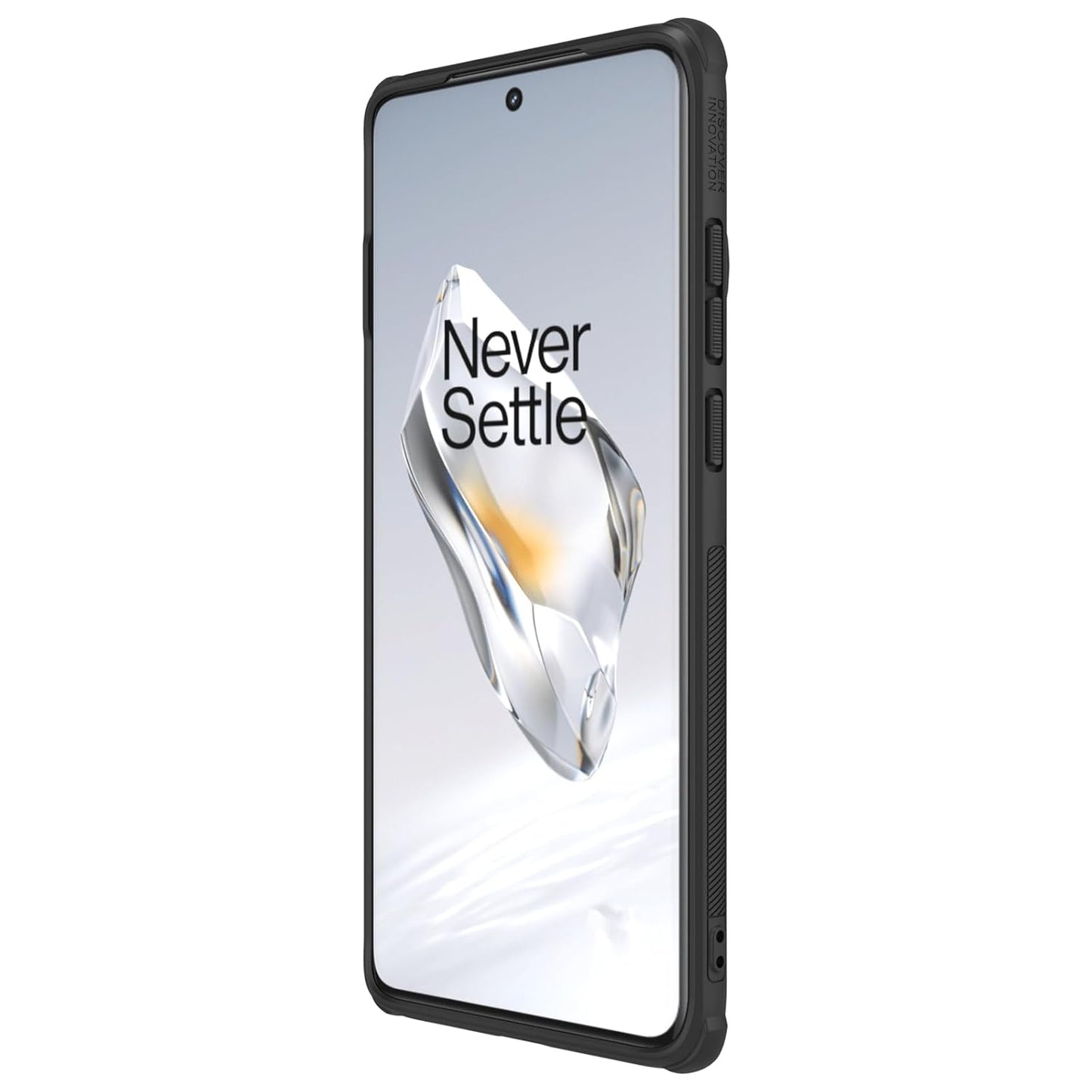 Nillkin Case for OnePlus 12 One Plus 12 (1+12) (6.82" Inch) Super Frosted Shield Pro Hard Back Soft Border (PC + TPU) Shock Absorb Cover Raised Bezel Camera Protect PC Black Color