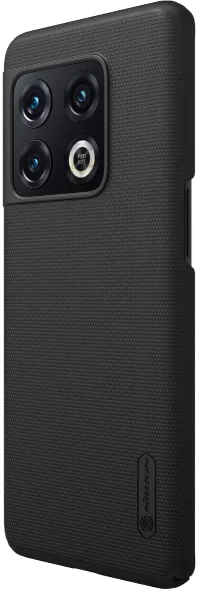 Nillkin Plastic Case for Oneplus 10 Pro One Plus 10 Pro (1+10) Pro (6.7" Inch) Super Frosted Hard Back Dotted Grip Cover Pc Black Color