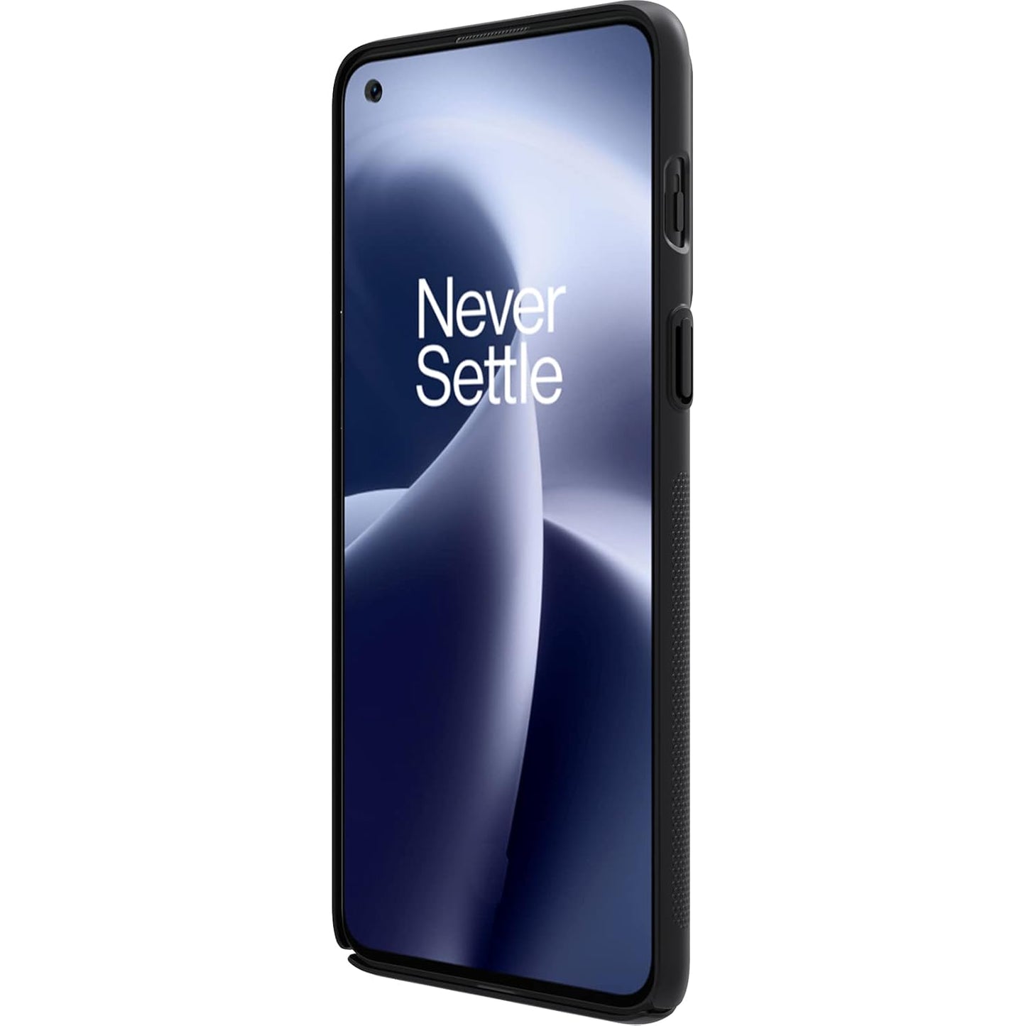 Nillkin Case for OnePlus Nord 2T 5G (6.43" Inch) Super Frosted Hard Back Dotted Grip Cover PC Black Color