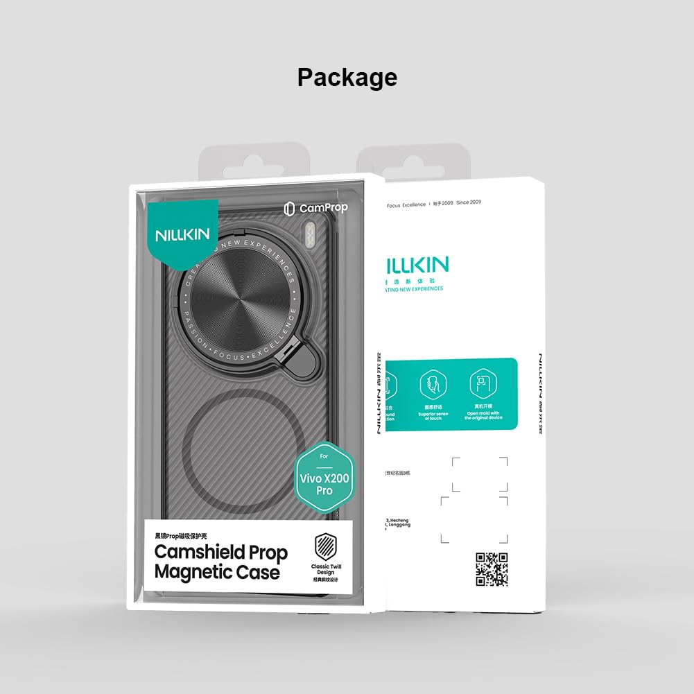 Nillkin Case for Vivo X200 Pro (6.78" Inch) CamShield Prop Magnetic Flip Style Lens Camera Protect Mobile Holder TPU + PC (vivo x200pro)