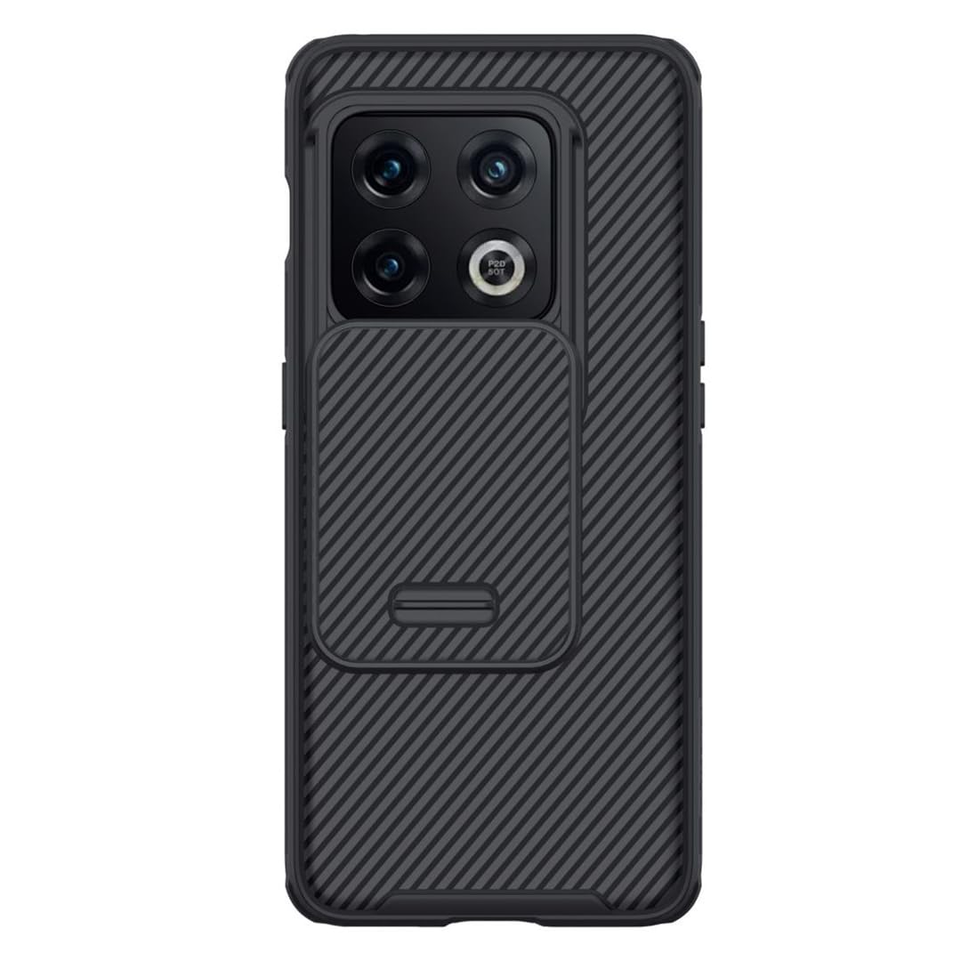 Nillkin Case for OnePlus 10 Pro One Plus 10 Pro (1+10) Pro (6.7" Inch) CamShield Pro Camera Slider Double Layered Protection TPU + PC Black Color