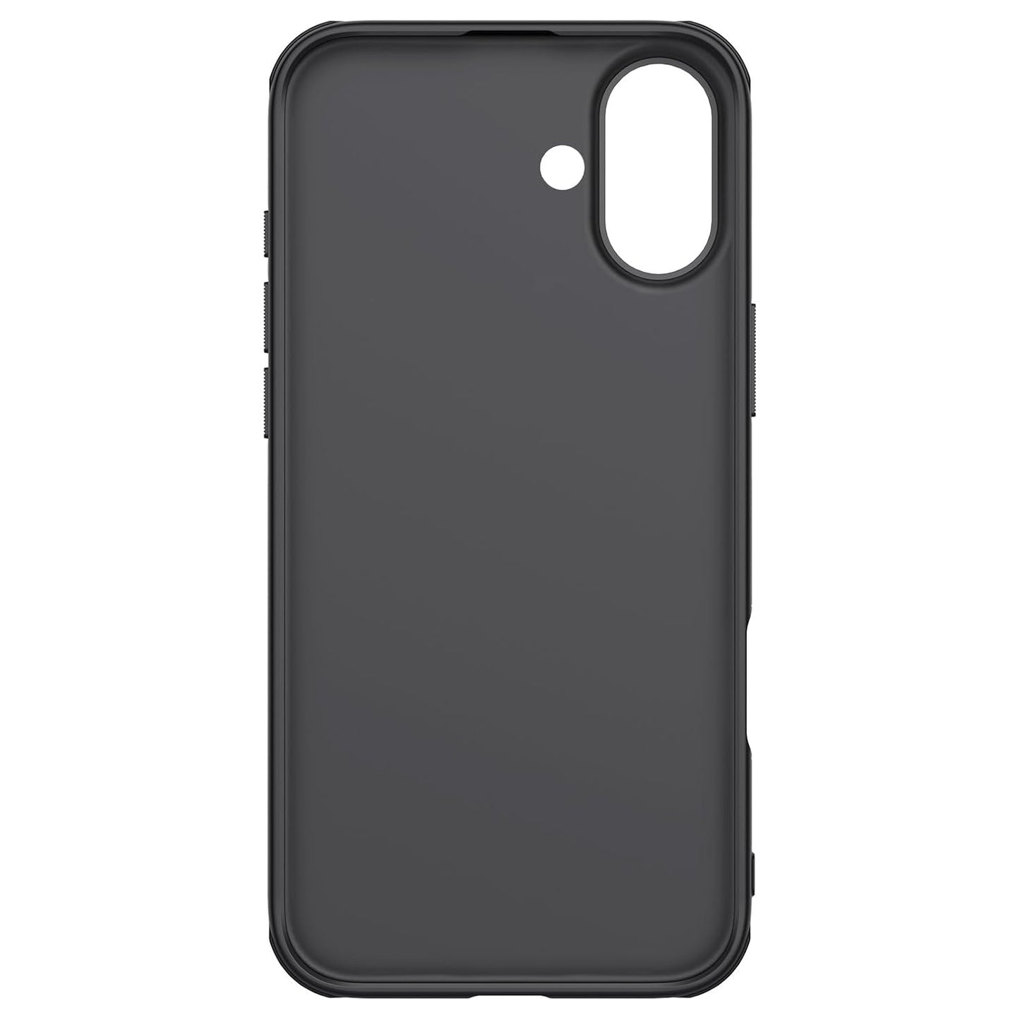 Nillkin Case for Apple iPhone 16 Plus Super Frosted Shield Pro Hard Back Soft Border (PC + TPU) Shock Absorb Cover Raised Bezel Camera Protect PC Without Logo Cut Black Color