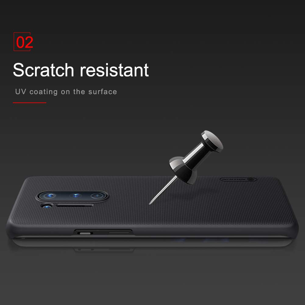 Nillkin Plastic Case For Oneplus 8 Pro One Plus 8 Pro (1+8) Pro (6.78" Inch) Super Frosted Hard Back Cover Pc Black Color