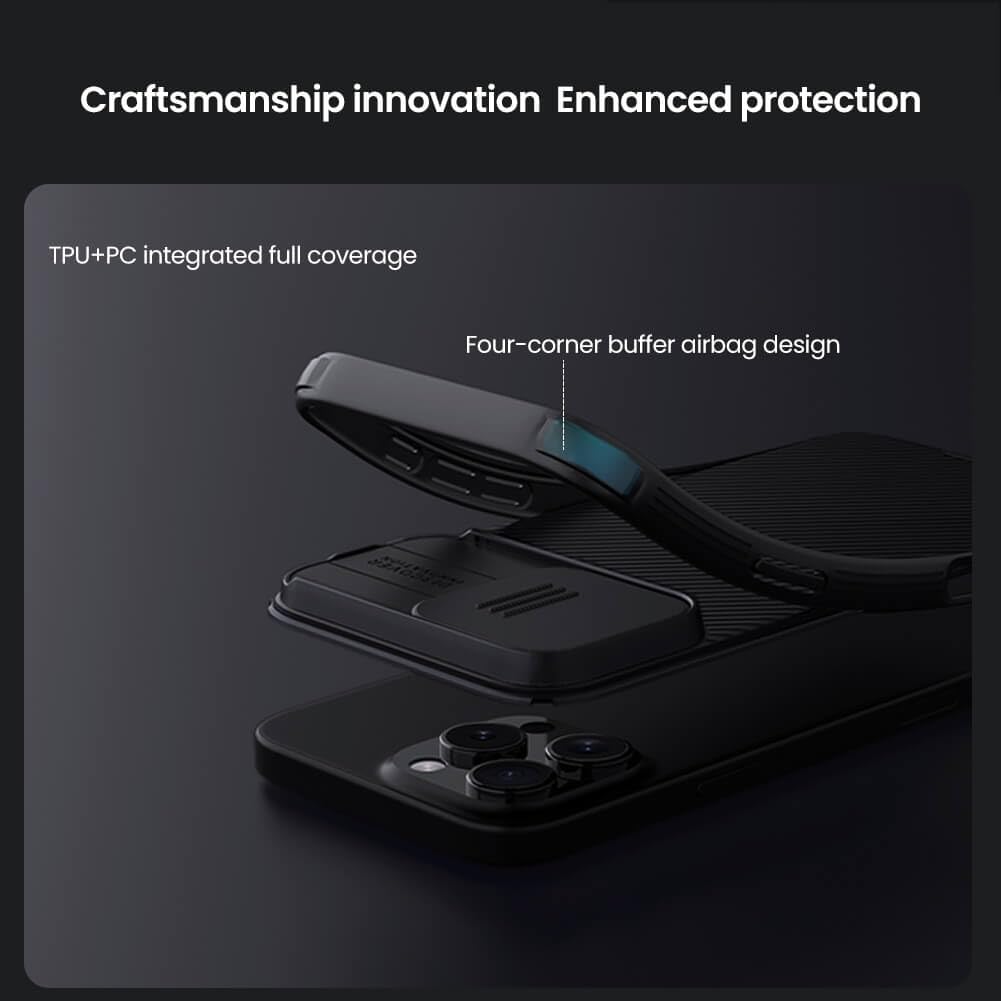 Nillkin Classic Series Camshield Case for iPhone 16 Pro