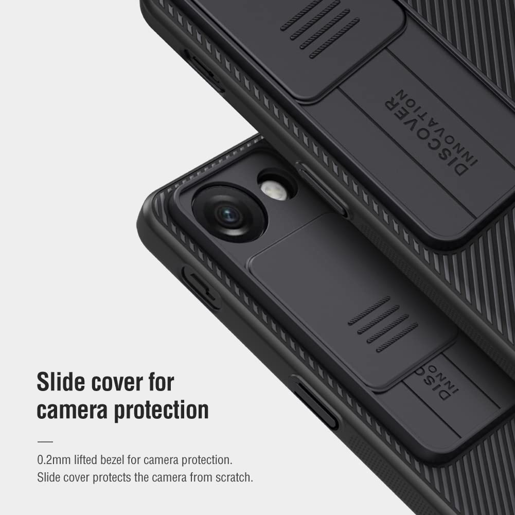 Nillkin Case for OnePlus Nord 3 5G (6.74" Inch) CamShield Slider Camera Close & Open Case Protect Black Color PC Finish