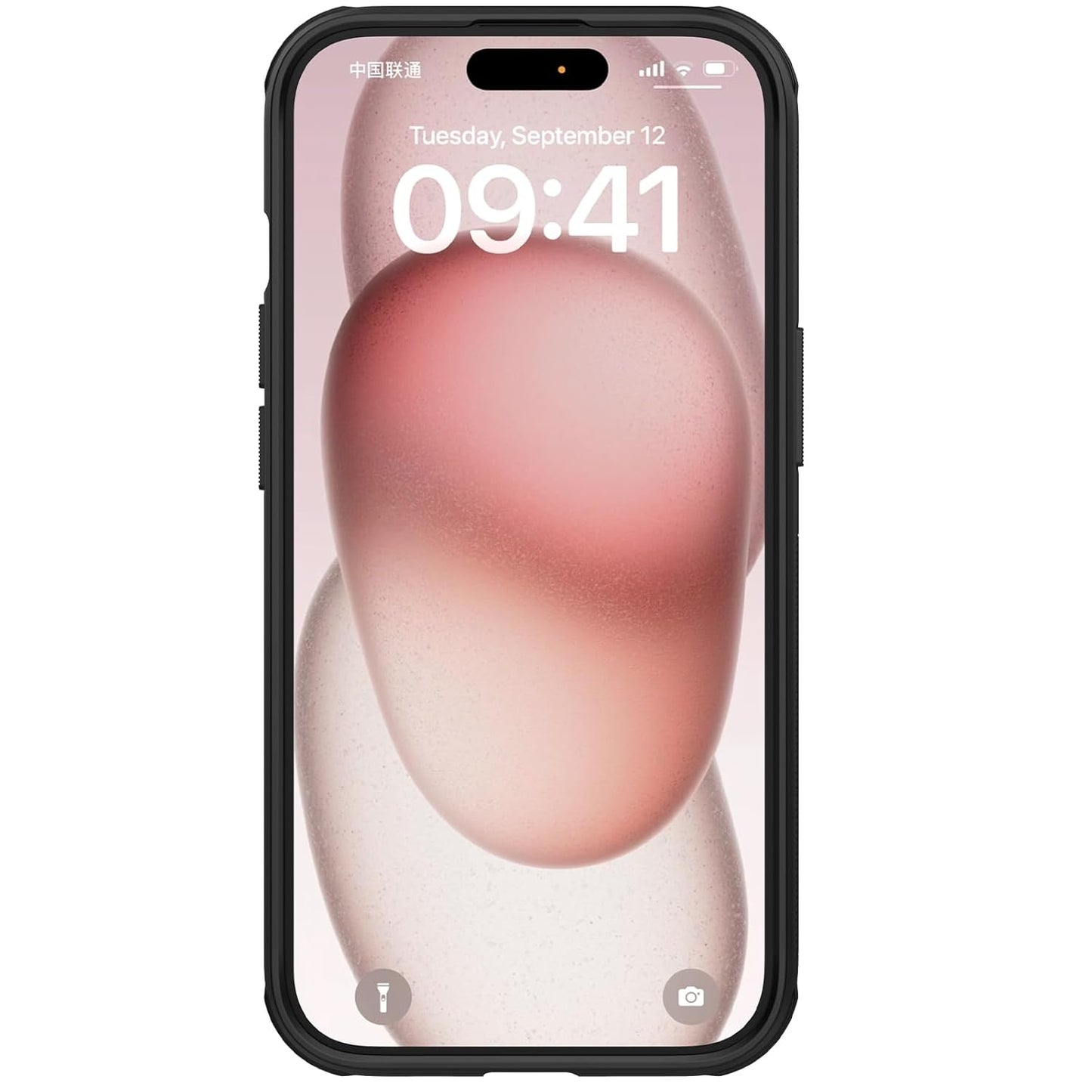 Nillkin Case for Apple iPhone 15 Pro Max (6.7" Inch) Super Frosted Shield Pro Hard Back Soft Border (PC + TPU) Shock Absorb Cover Raised Bezel Camera Protect PC with Logo Cut Black Color