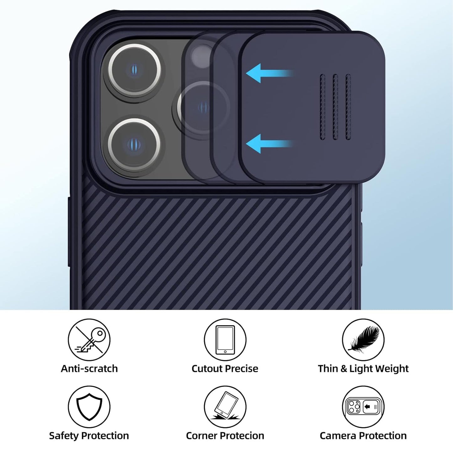 Nillkin® Classic Series Case for iPhone 14pro Max - Black