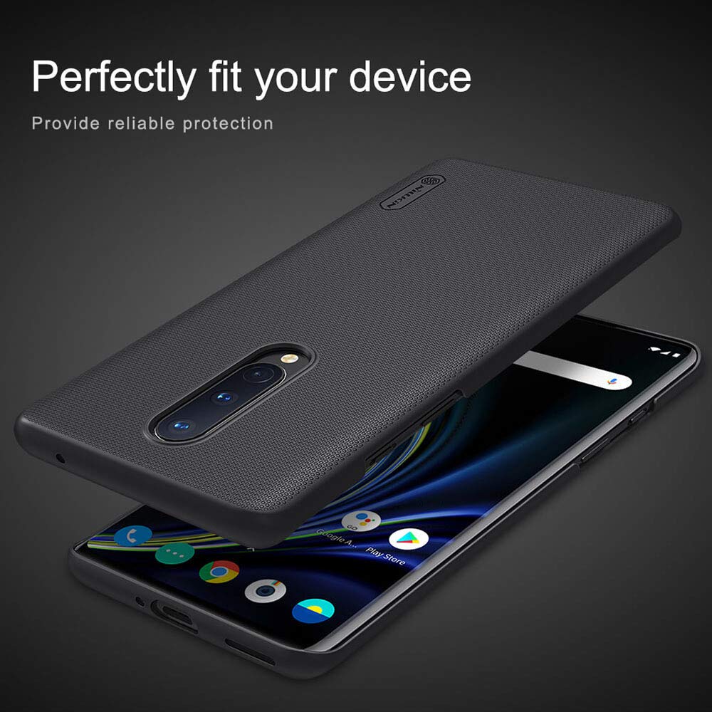 Nillkin Case for OnePlus 8 One Plus 8 (1+8) (6.55" Inch) Super Frosted Hard Back Cover PC Black Color