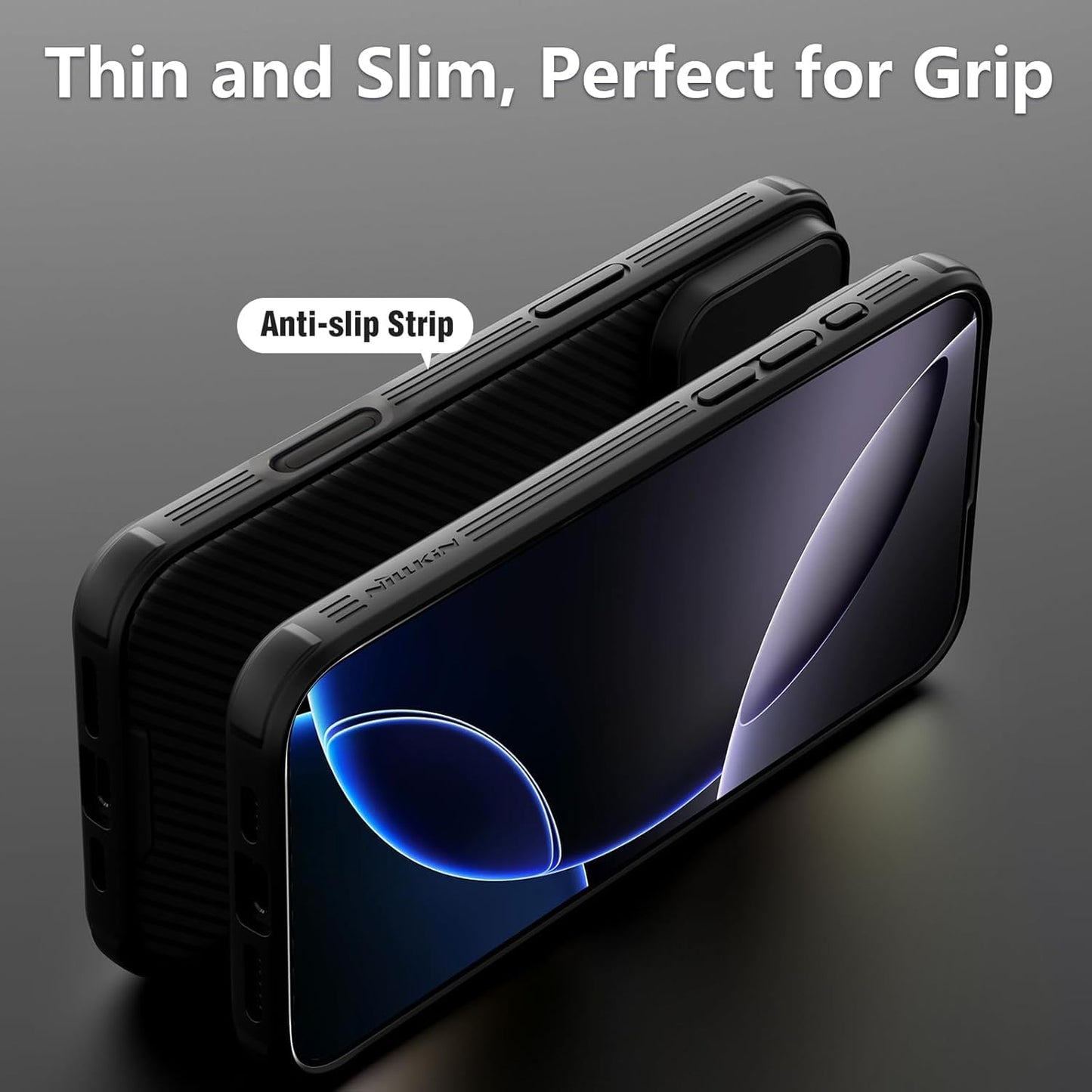 Nillkin Classic Series Camshield Case for iPhone 16 Pro