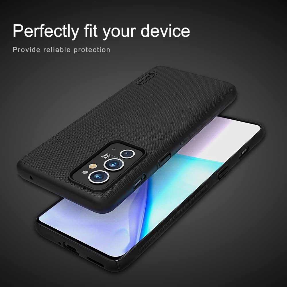 Nillkin Poly Carbonate Super Frosted PC Hard Back Cover for One Plus 9RT OnePlus 9 RT 1+9 RT 6.62" inches (Black)