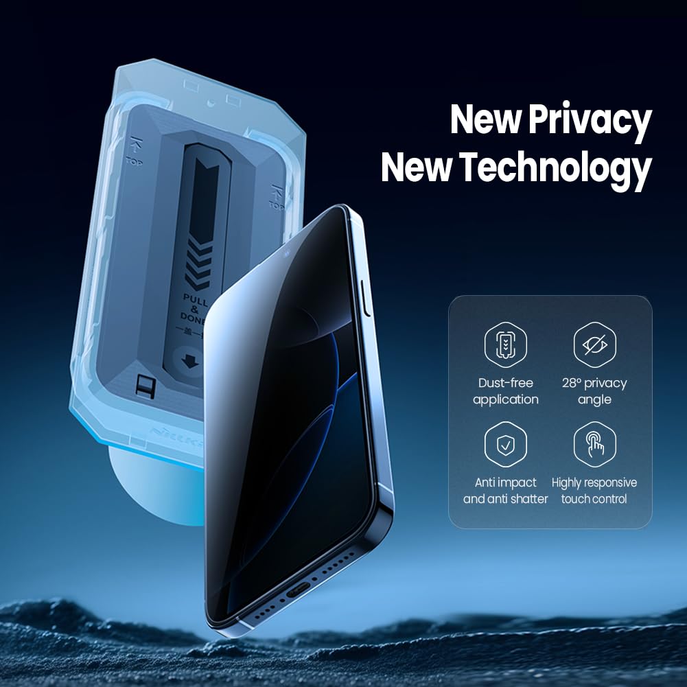 Nillkin Guardian Privacy Screen Glass protector for iPhone 16 Pro Max (16 pro max)