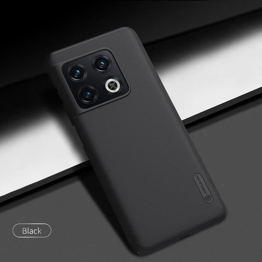 Nillkin Plastic Case for Oneplus 10 Pro One Plus 10 Pro (1+10) Pro (6.7" Inch) Super Frosted Hard Back Dotted Grip Cover Pc Black Color