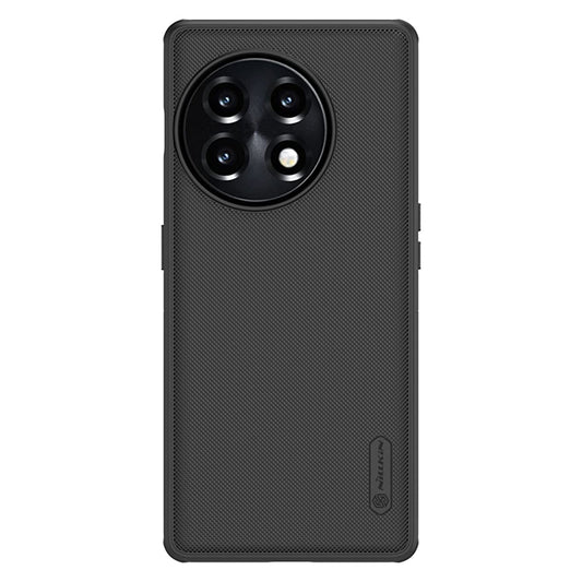 Nillkin Case for OnePlus 11R One Plus 11R (1+11) R (6.74" Inch) Super Frosted Shield Pro Hard Back Soft Border (PC + TPU) Shock Absorb Cover Raised Bezel Camera Protect PC Black Color