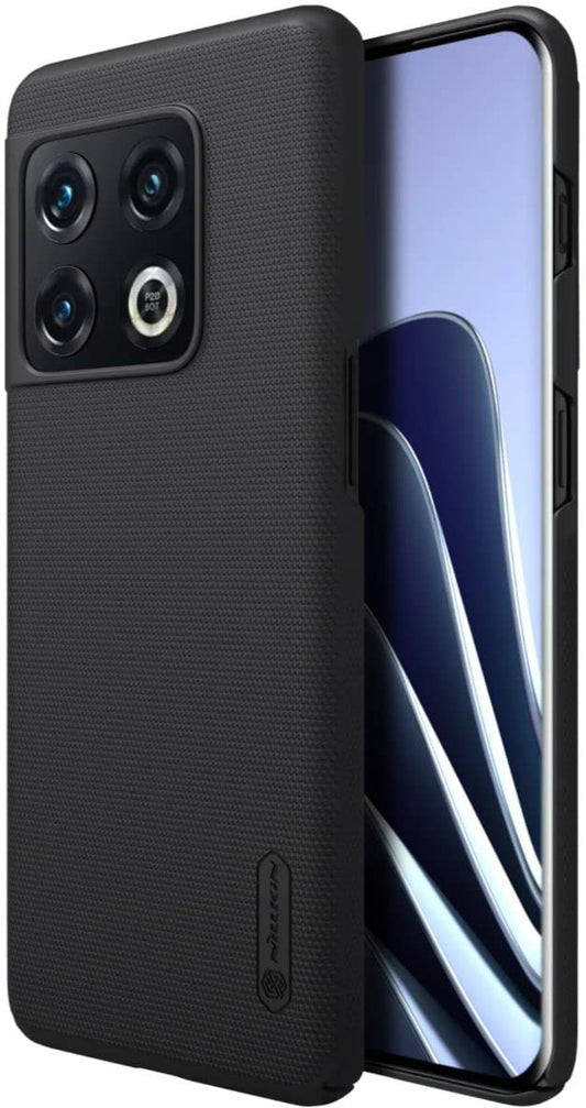 Nillkin Plastic Case for Oneplus 10 Pro One Plus 10 Pro (1+10) Pro (6.7" Inch) Super Frosted Hard Back Dotted Grip Cover Pc Black Color