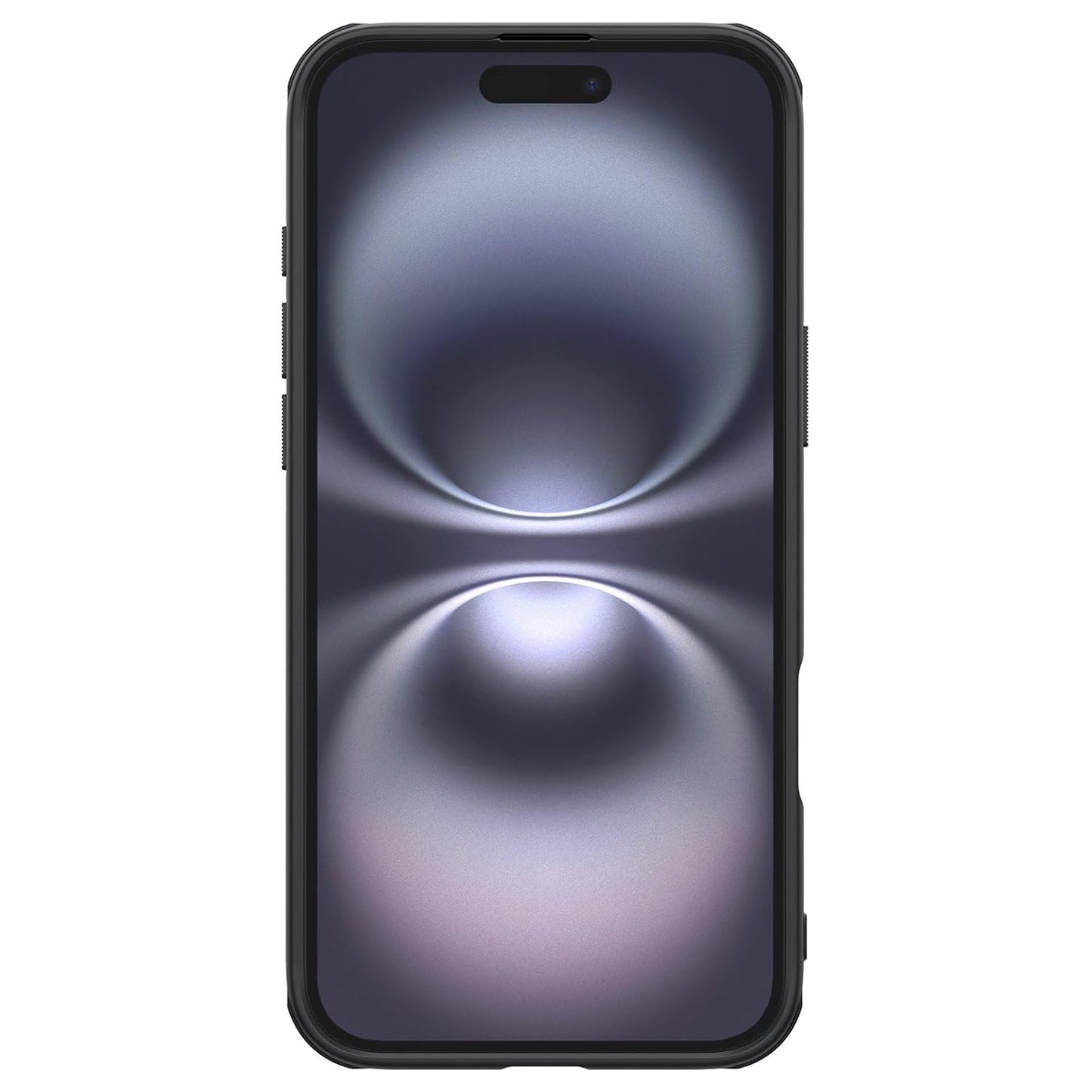 Nillkin Case for Apple iPhone 16 Plus Super Frosted Shield Pro Hard Back Soft Border (PC + TPU) Shock Absorb Cover Raised Bezel Camera Protect PC Without Logo Cut Black Color