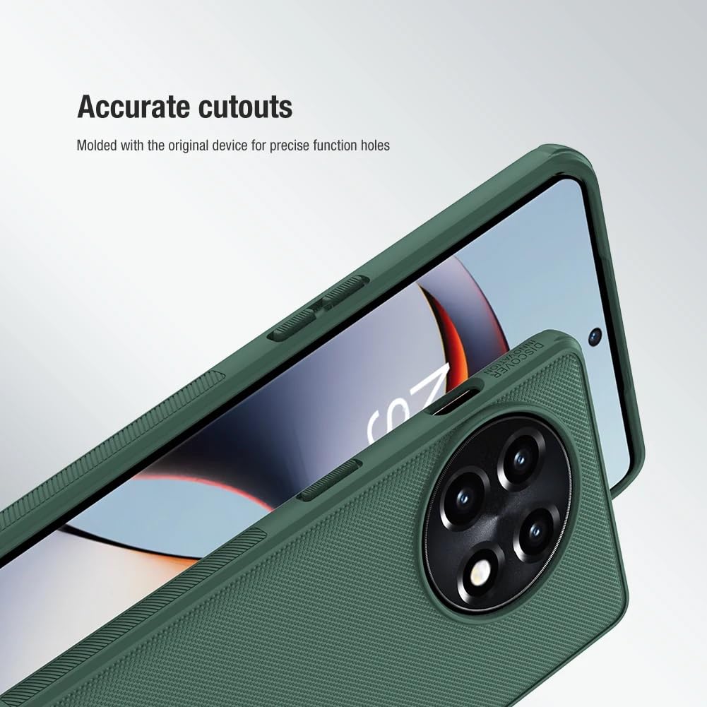 Nillkin Case for OnePlus 11R One Plus 11R (1+11) R (6.74" Inch) Super Frosted Shield Pro Hard Back Soft Border (PC + TPU) Shock Absorb Cover Raised Bezel Camera Protect PC Black Color