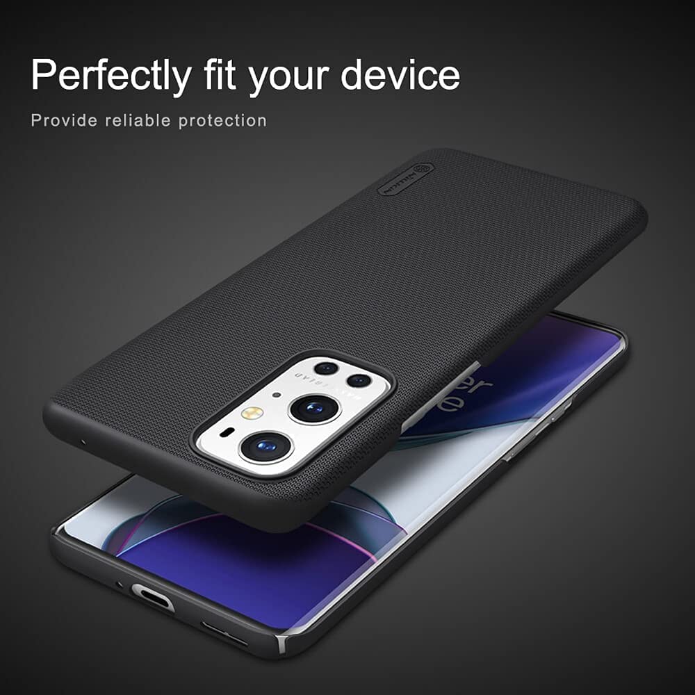 Nillkin Super Frosted Plastic, PC Hard Back Cover Case for OnePlus 9 Pro/One Plus 9 Pro/(1+9) Pro 6.7" inches - Colour: Black