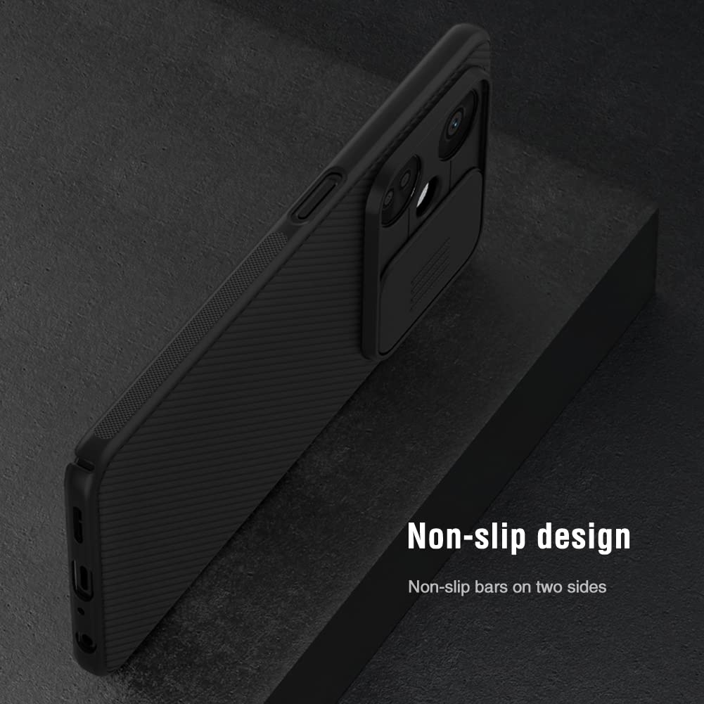 Nillkin Case for Oneplus Nord CE 3 Lite 5G (6.72" Inch) CamShield Slider Camera Close & Open Case Protect Black Color PC Finish