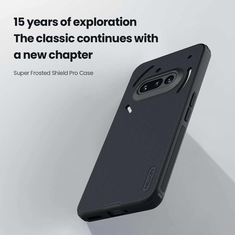Nilkin® Slim Matte Series case Compatible for Nothing Phone 3A (3a), Shockproof and Scratch-Resistant, Lightweight Case for (Black, Nothing Phone 3-A)