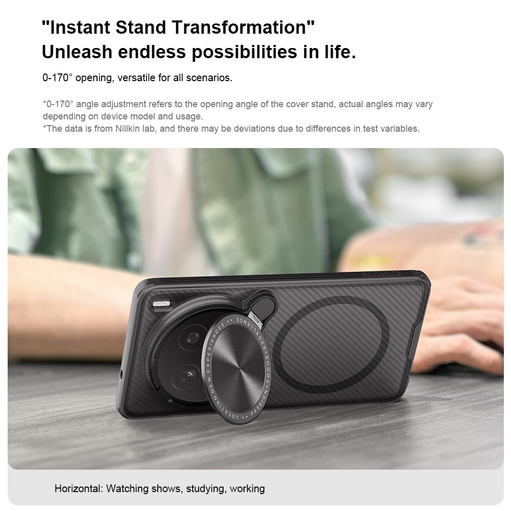 Nillkin Case for Vivo X200 Pro (6.78" Inch) CamShield Prop Magnetic Flip Style Lens Camera Protect Mobile Holder TPU + PC (vivo x200pro)