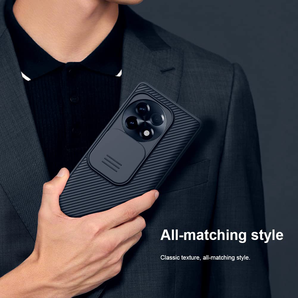 Nillkin Case for OnePlus 11R One Plus 11R (1+11) R (6.74" Inch) CamShield Pro Slider Camera Close & Open Double Layered Protection TPU + PC Black Color