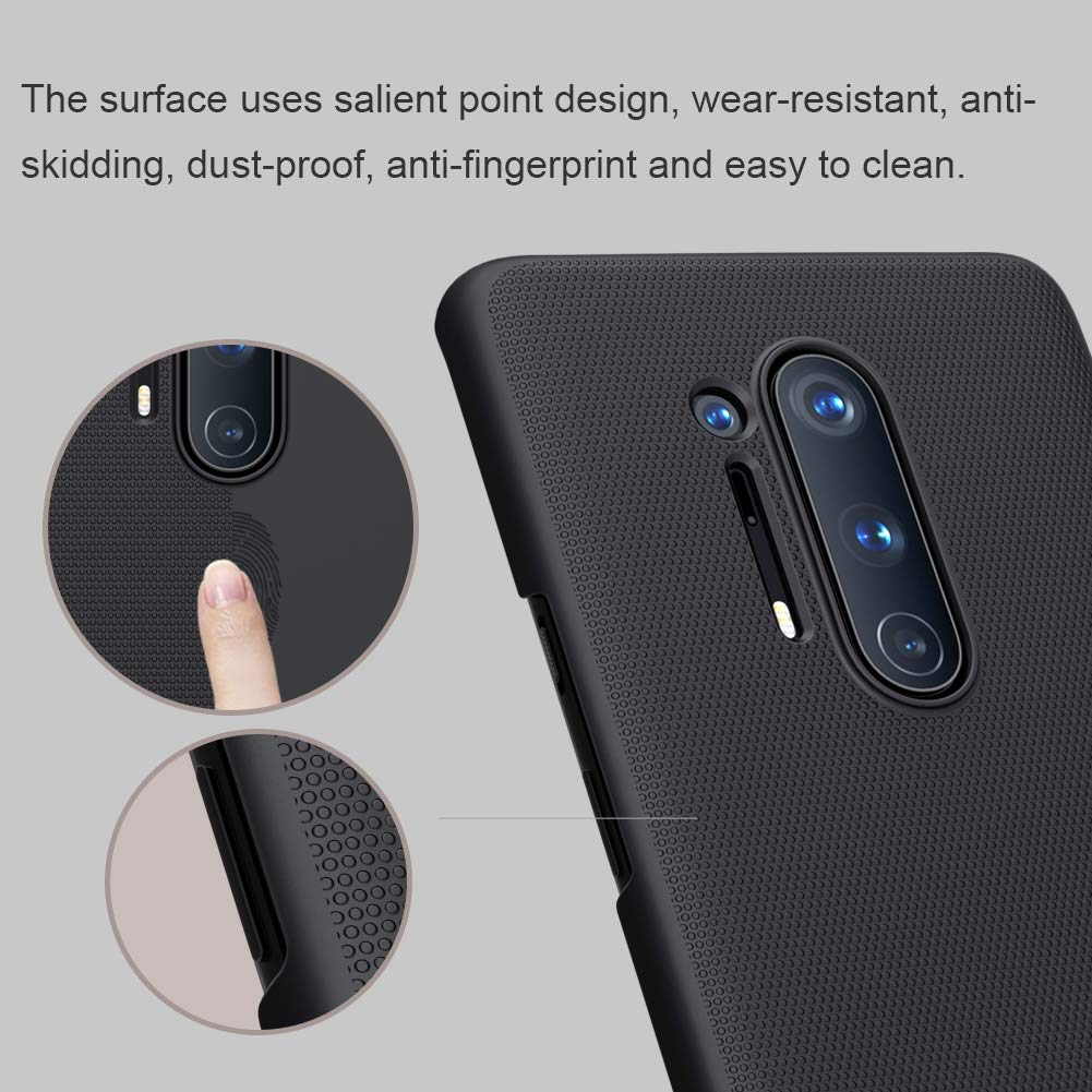 Nillkin Plastic Case For Oneplus 8 Pro One Plus 8 Pro (1+8) Pro (6.78" Inch) Super Frosted Hard Back Cover Pc Black Color
