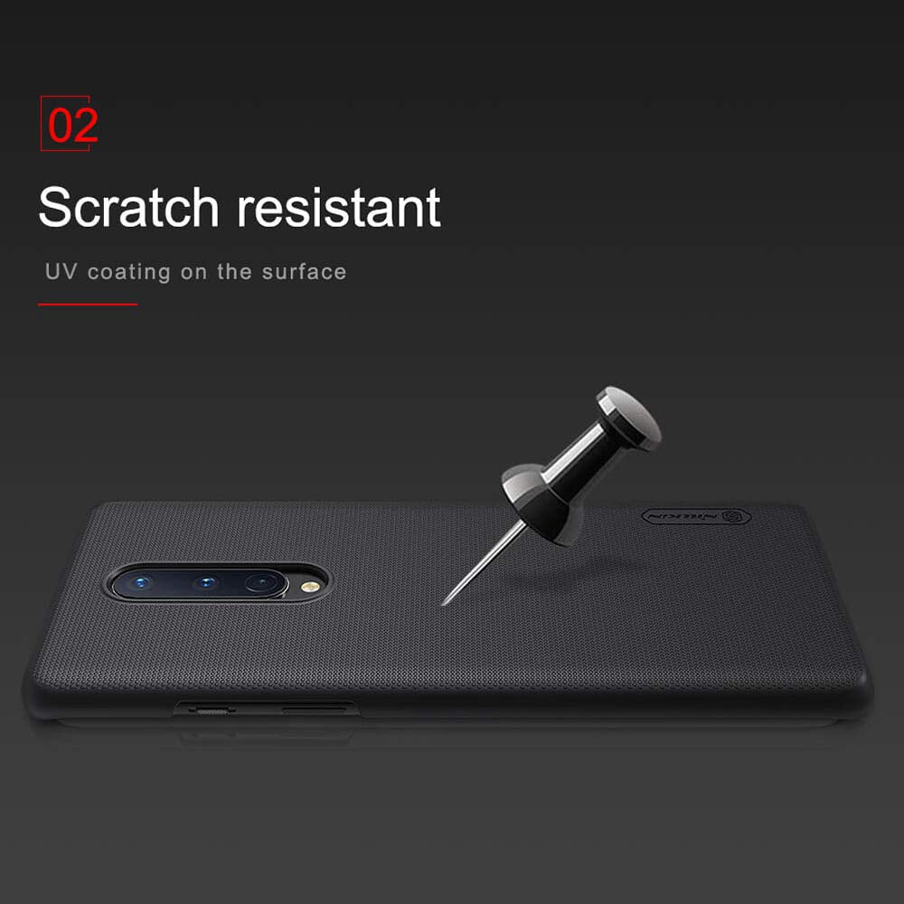 Nillkin Case for OnePlus 8 One Plus 8 (1+8) (6.55" Inch) Super Frosted Hard Back Cover PC Black Color