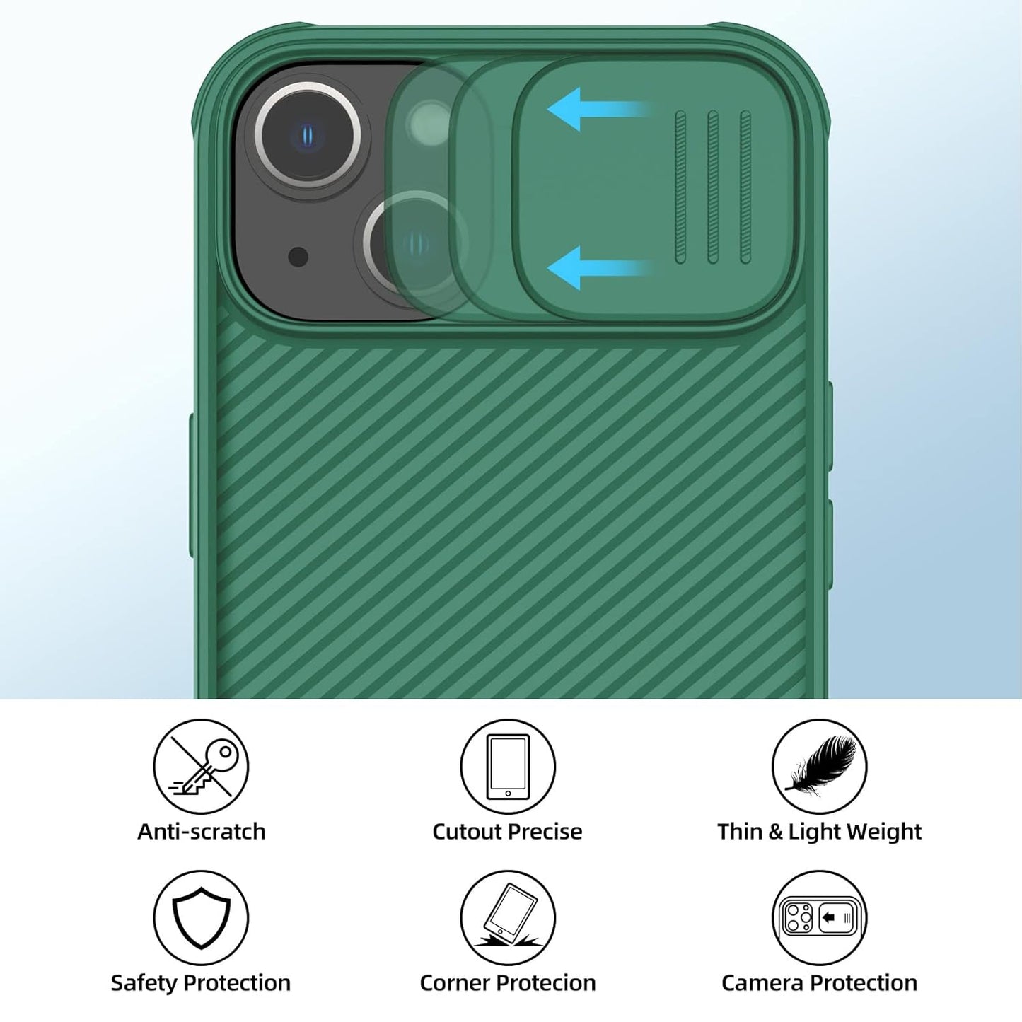 Nillkin® Classic Series Case for iPhone 14/13 - Green
