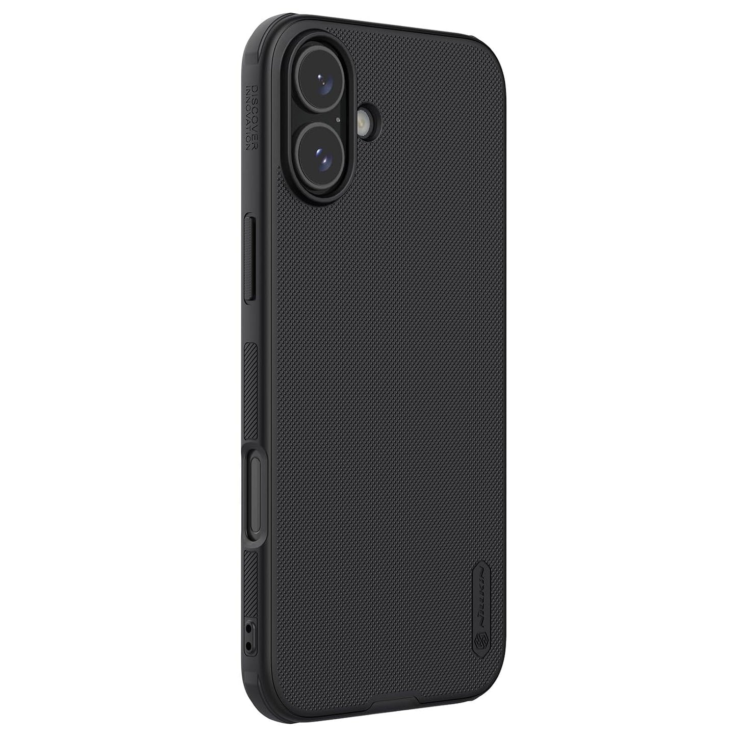 Nillkin Case for Apple iPhone 16 Plus Super Frosted Shield Pro Hard Back Soft Border (PC + TPU) Shock Absorb Cover Raised Bezel Camera Protect PC Without Logo Cut Black Color