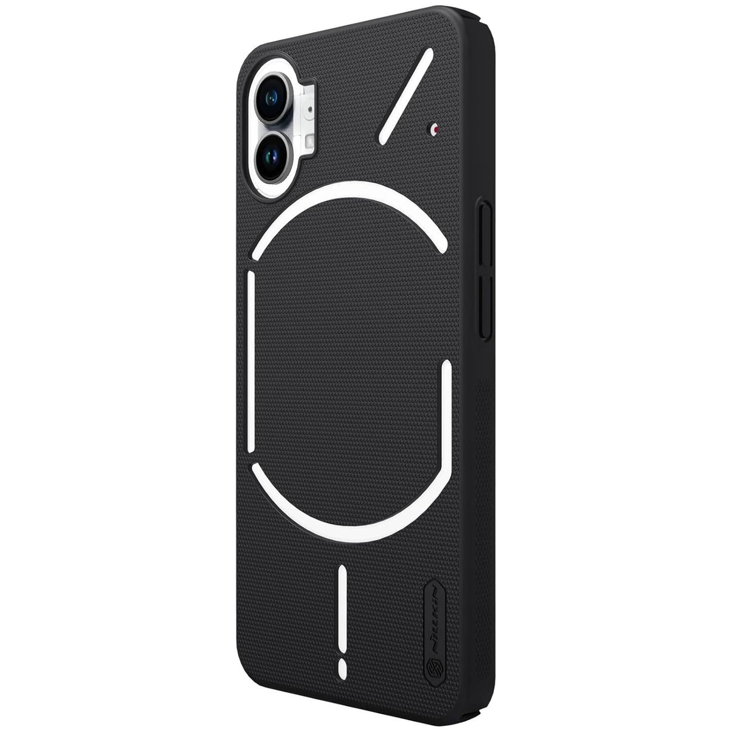 Nillkin Case for Nothing Phone 1 (6.55" Inch) Super Frosted Hard Back Dotted Grip Cover PC Black Color (Plastic)