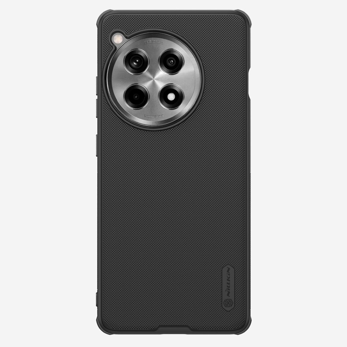 Nillkin Case for OnePlus 12R One Plus 12R (1+12) R (6.78" Inch) Super Frosted Shield Pro Hard Back Soft Border (PC + TPU) Shock Absorb Cover Raised Bezel Camera Protect PC Black