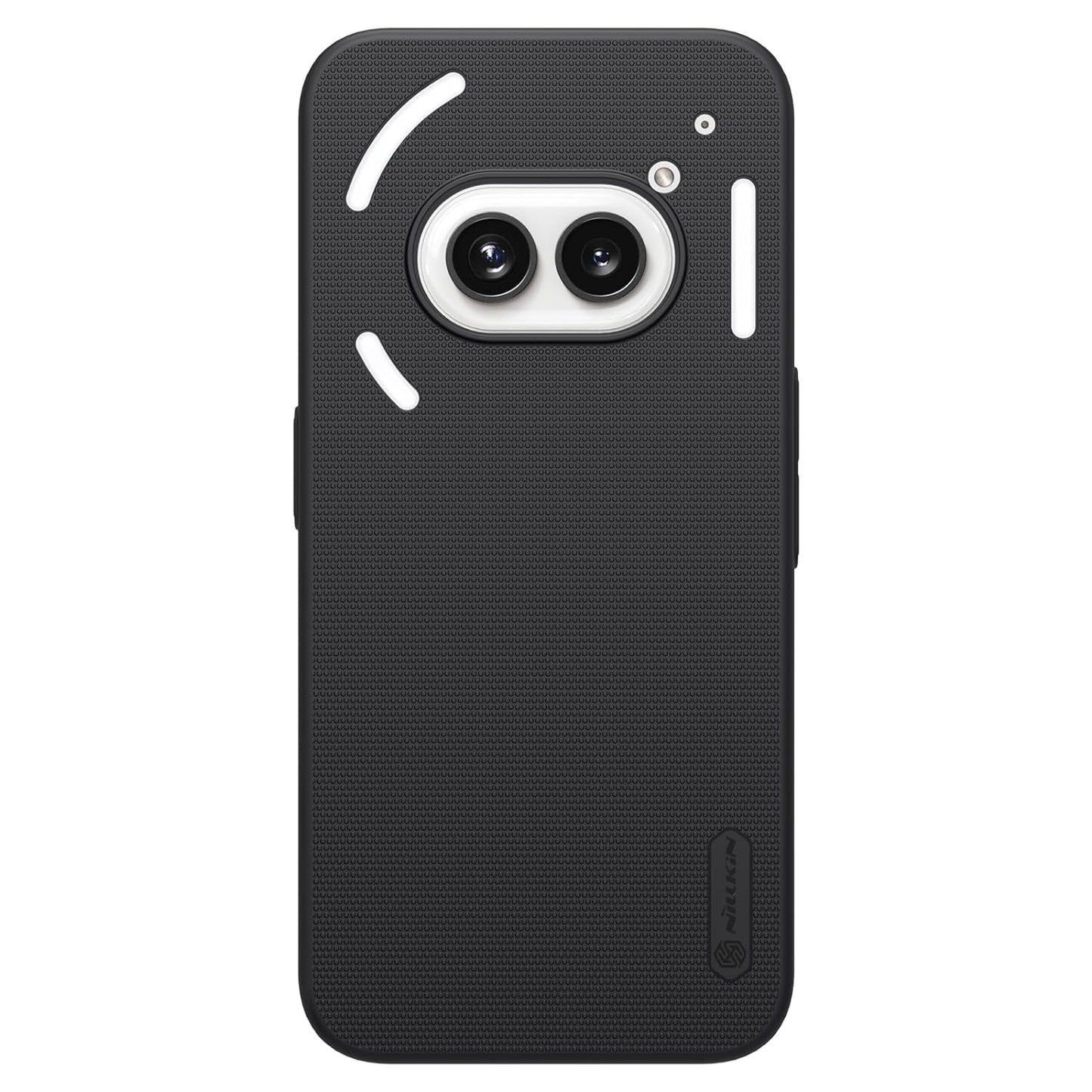 Nillkin Case for Nothing Phone 2A (6.7" Inch) Super Frosted Hard Back Dotted Grip Cover PC Black Color
