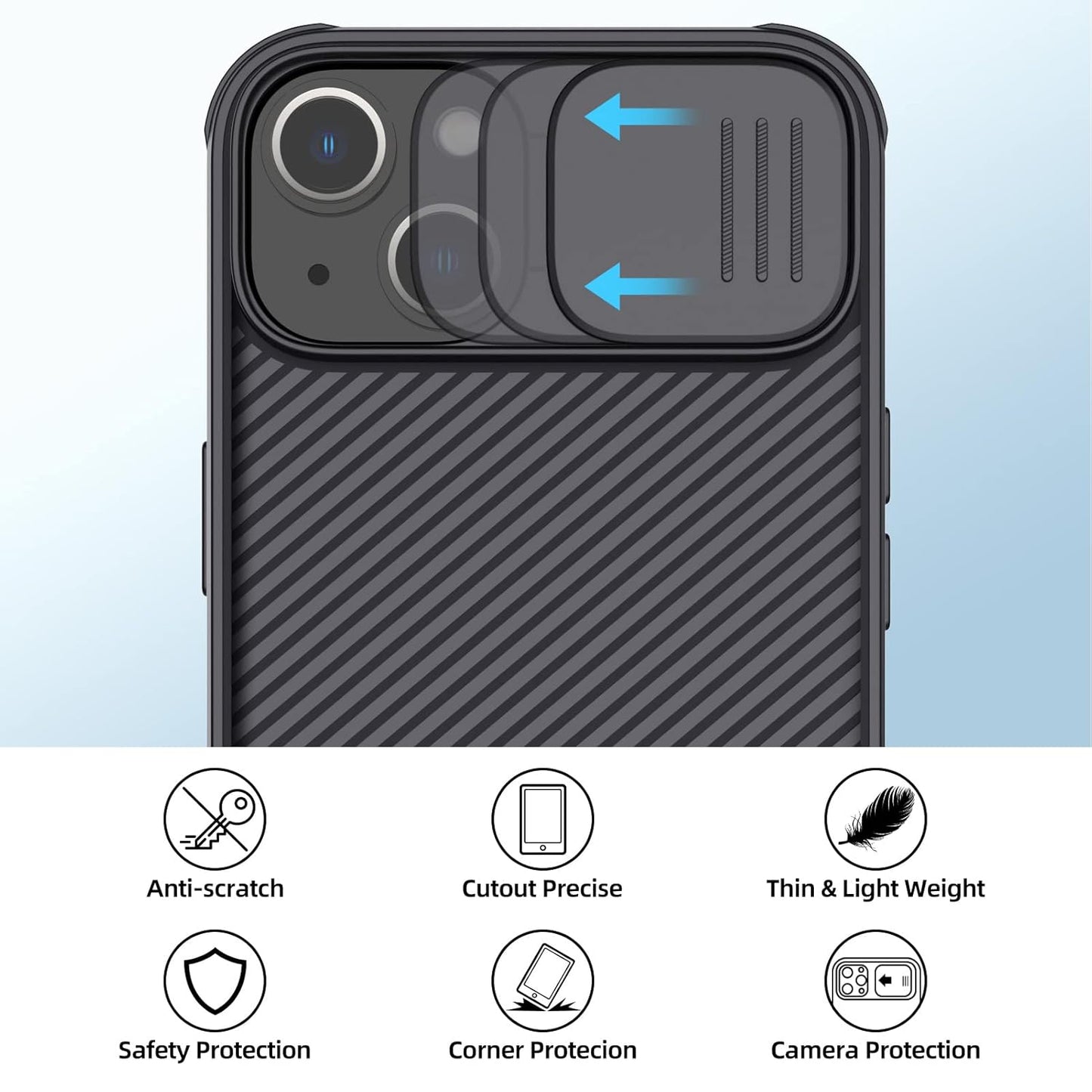 Nillkin® Classic Series Case for iPhone 14plus - Black