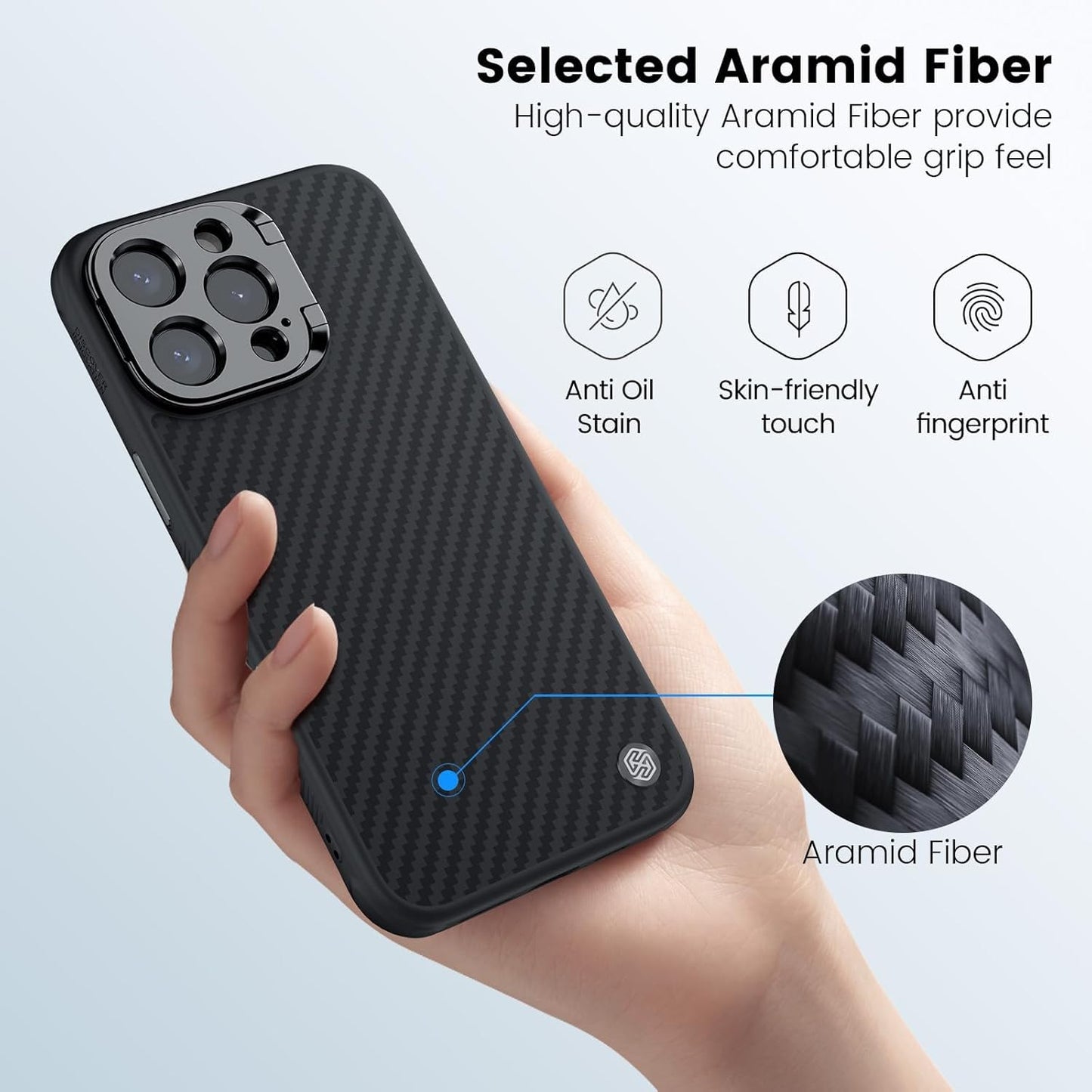 Nillkin® Kevlar Carbon Fiber Case For iPhone 16 Series