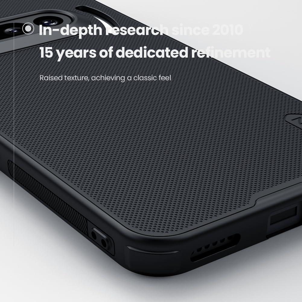 Nilkin® Slim Matte Series case Compatible for Nothing Phone 3A (3a), Shockproof and Scratch-Resistant, Lightweight Case for (Black, Nothing Phone 3-A)