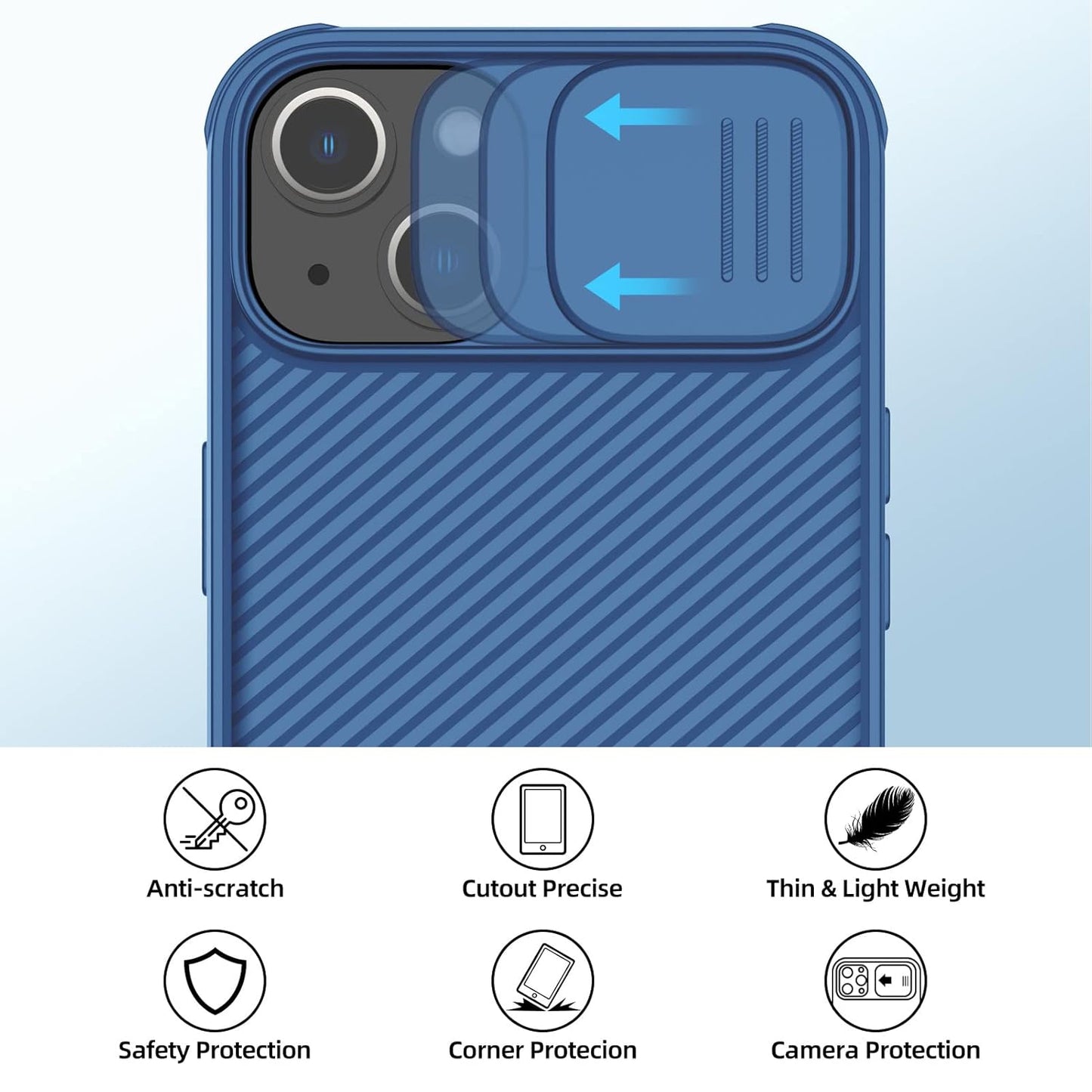 Nillkin® Classic Series Case for iPhone 14/13 - Blue