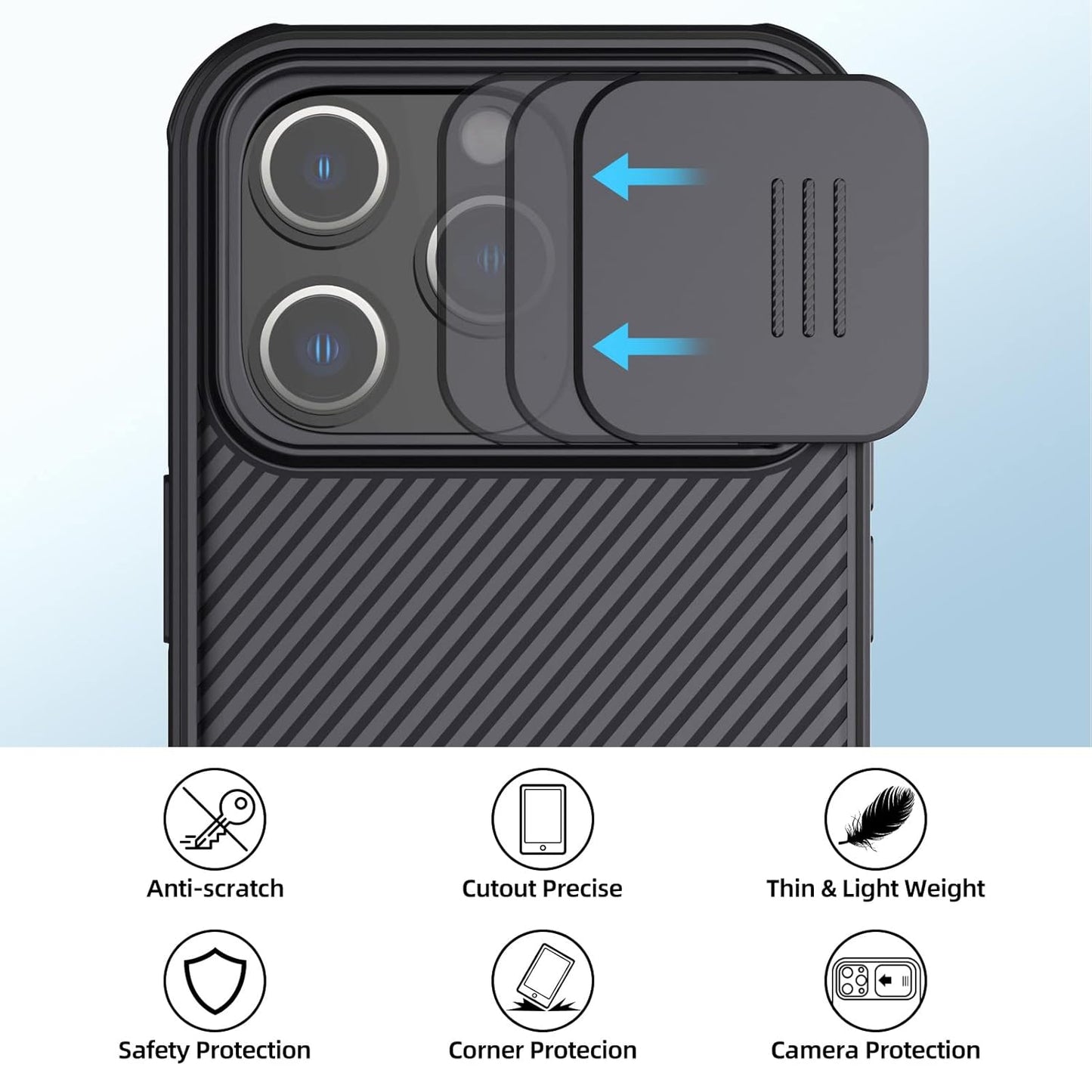 Nillkin® Classic Series Case for iPhone 14pro - Black