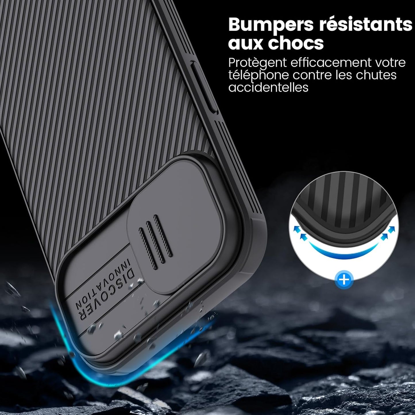 Nillkin® Classic Series Camshield Case for iPhone 15