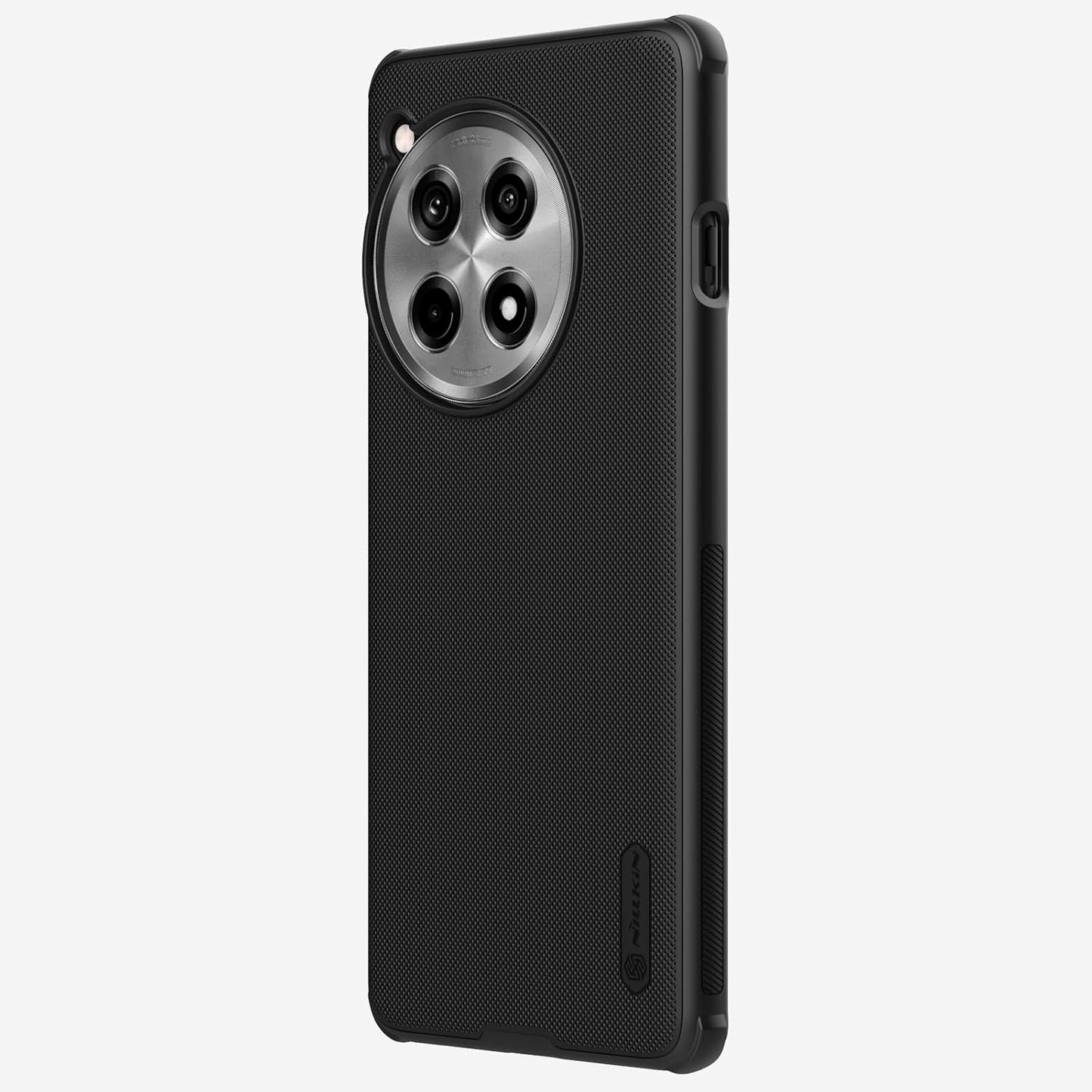 Nillkin Case for OnePlus 12R One Plus 12R (1+12) R (6.78" Inch) Super Frosted Shield Pro Hard Back Soft Border (PC + TPU) Shock Absorb Cover Raised Bezel Camera Protect PC Black