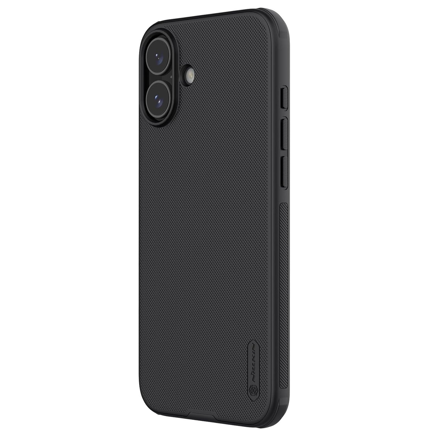 Nillkin Case for Apple iPhone 16 Plus Super Frosted Shield Pro Hard Back Soft Border (PC + TPU) Shock Absorb Cover Raised Bezel Camera Protect PC Without Logo Cut Black Color