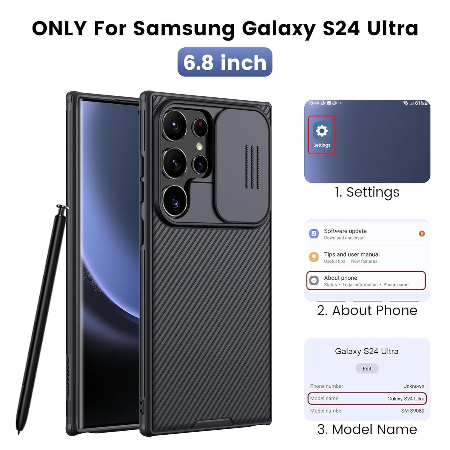 Nillkin® Classic Series Case For Samsung S24 Ultra
