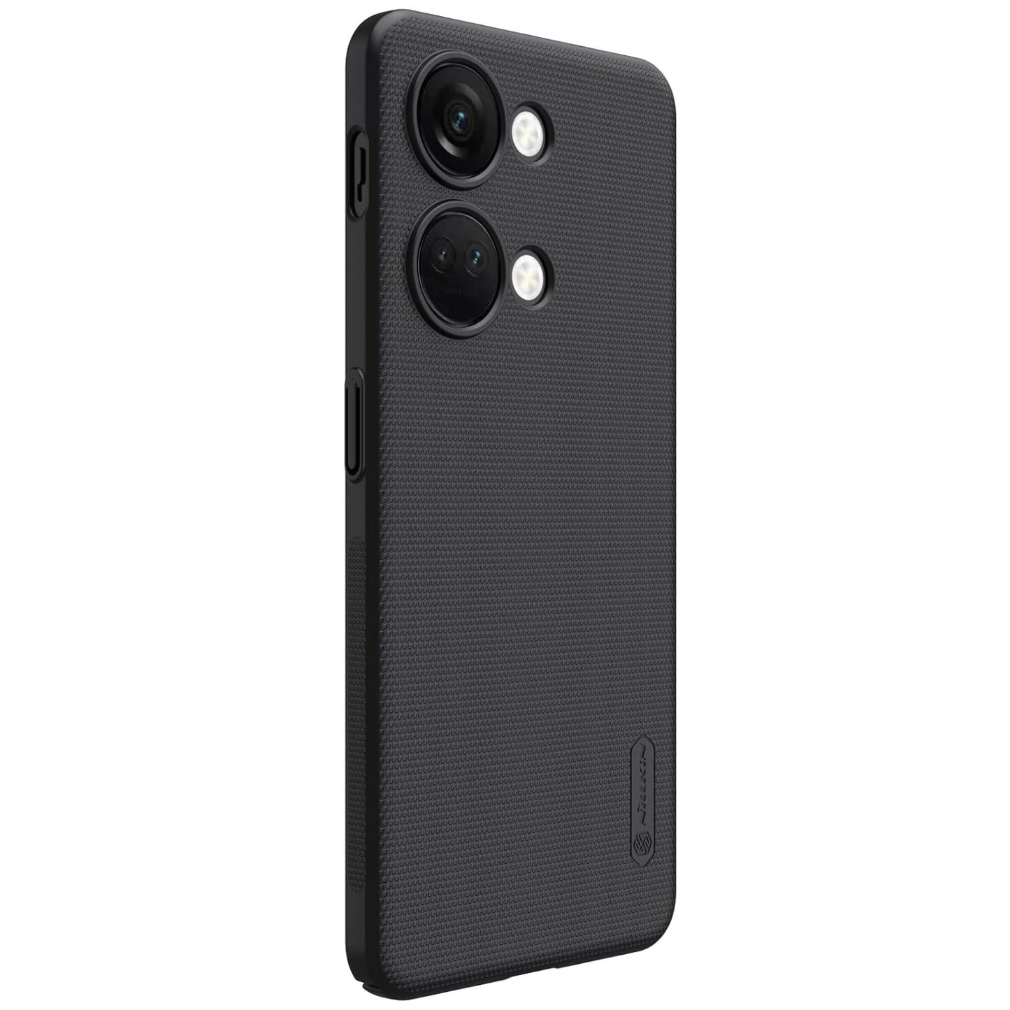 Nillkin Case for OnePlus Nord 3 5G (6.74" Inch) Super Frosted Hard Back Dotted Grip Cover PC Black Color