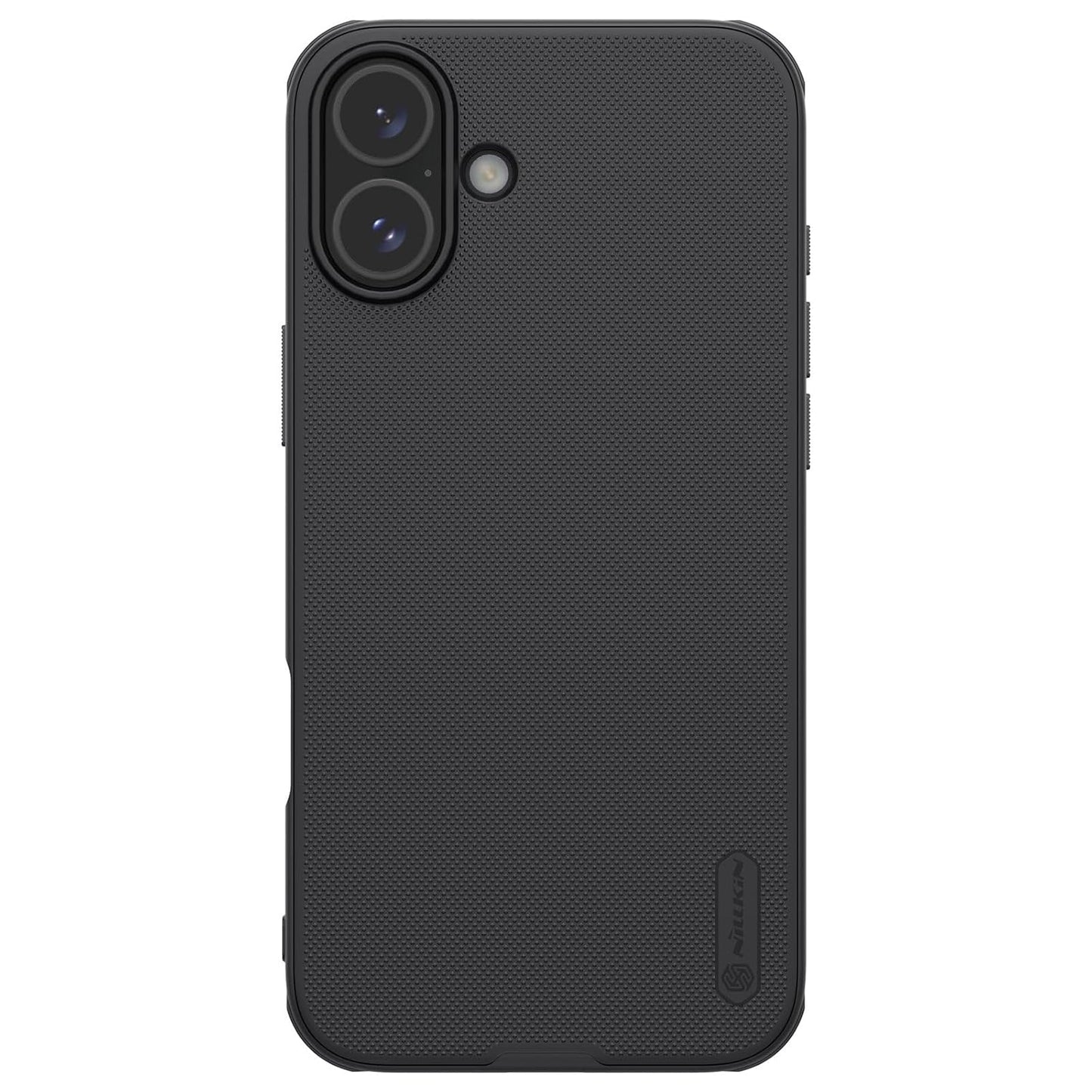 Nillkin Case for Apple iPhone 16 Super Frosted Shield Pro Hard Back Soft Border (PC + TPU) Shock Absorb Cover Raised Bezel Camera Protect PC Without Logo Cut Black Color
